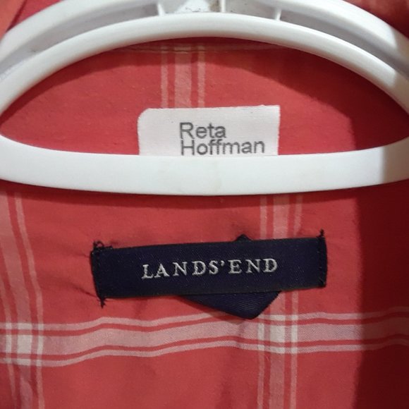 Lands'End Rolled Long Sleeve Dress Shirt - Picture 6 of 7